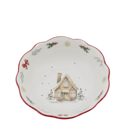Sk�l med julemotiv I Chic Antique