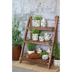 Vase med jordb�r motiv fra ChicAntique 