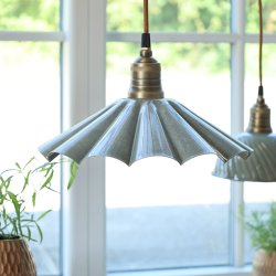 Lunel lampe i emalje I Opal I H17x�30cm