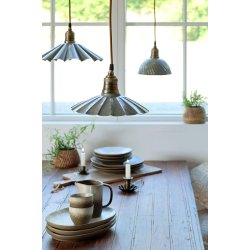 Lunel lampe i emalje I Opal I H17x�30cm