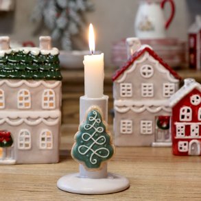 Lysestage med juletr� | Chic Antique