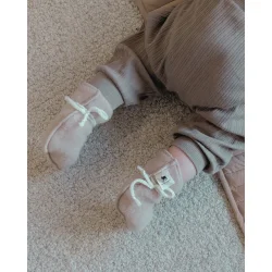 Babyfutter i uld | Beige | 0-3 mdr