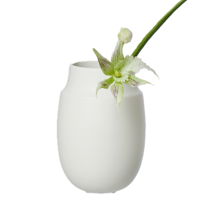 AYA vase lille, sand finish, White, D10,5 x H15 cm