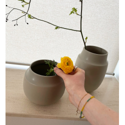 AYA pot/vase sand finish, Sand, D17 x H14 cm