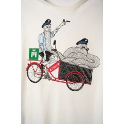 T-shirt fra Lakor | Cargo Mopet, Star white