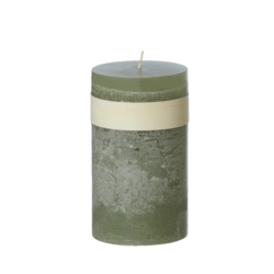 Bloklys l Grn l Stor l 5 x 20 cm l Vance kitira l Allergivenlige og certificeret lys