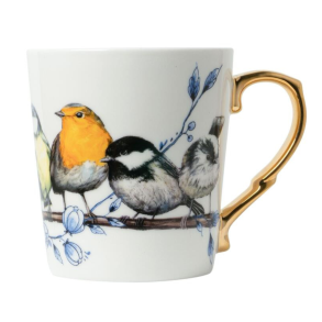 Krus med fugle | Heinen Delft Blau | Keramik