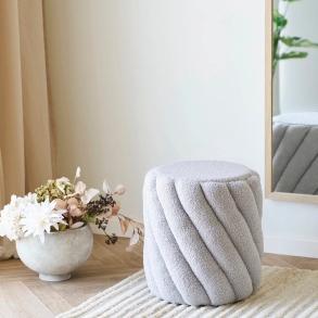 Puf i gr | teddybear stil | 38x40cm | House Nordic