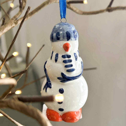 Juleophng I Snemand I Heinen Delfts Blauw