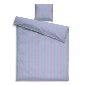 Lavendelstribede sengest i Percale  Pin Stribe Lavendel | Engholm | ​​​​​​​140 x 200cm.