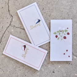 Servietter med jordb�r fra Speedtsberg l 16 stk. 