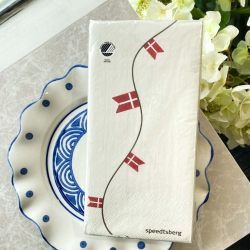 Servietter med Flag fra Speedtsberg l 16 stk