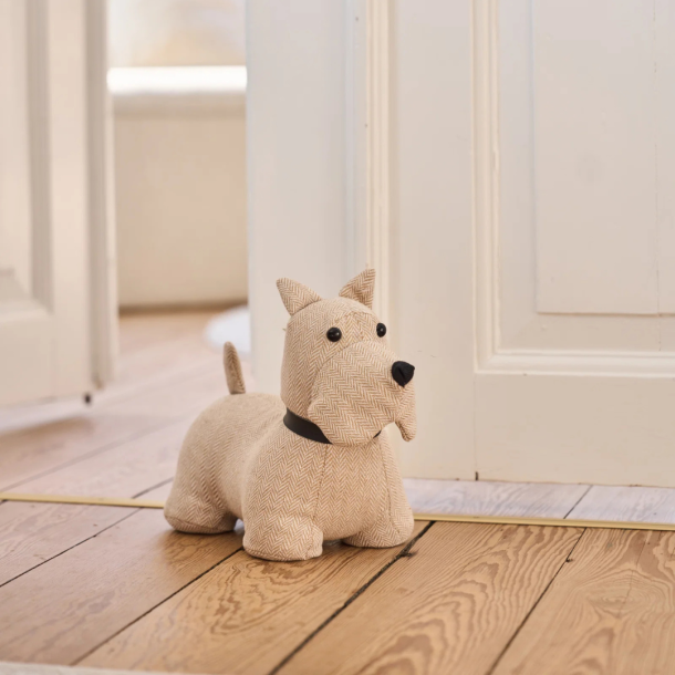 D�rstopper hund i Hvid l Beige fra Speedtsberg