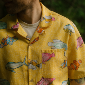 Exotic fish short sleeve shirt I LAKOR I Skjorte