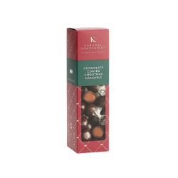 Chokoladeovertrukne julekaramel kugler | Karamel Kompagniet