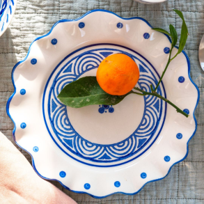 Tallerken i keramik fra Heinen Dlefts Blauw I 21,5cm