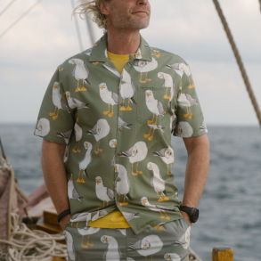 Short Sleeve Shirt I Flipping the bird skjorte I LAKOR