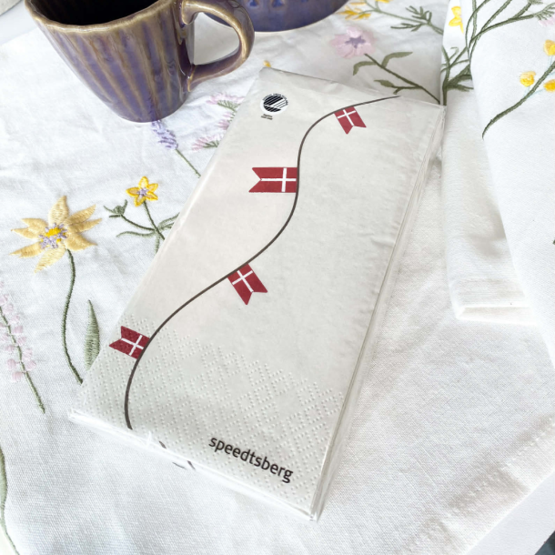 Servietter med Flag fra Speedtsberg l 16 stk