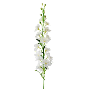 Kunstige blomster l Delphinium l Hvid l 90cm l Indretning l Mr Plant l 