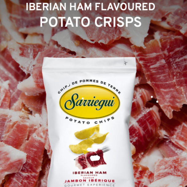 Chips l Sarriegui chips med iberian skinke l 40g