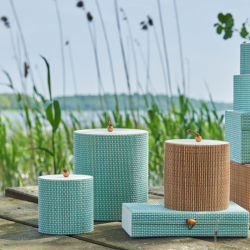 Opbevarings sker l Bambus l Aqua l St med 3 l Rund l Indretning l Speedtsberg l