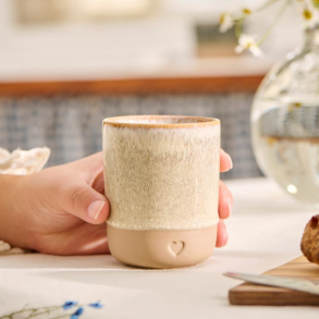 Keramik krus fra Ib Laursen i naturfarvet | uden hank