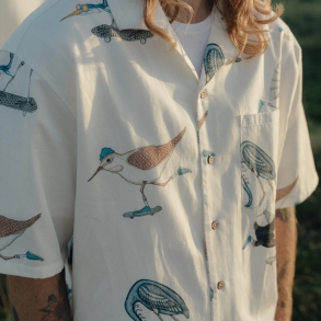 Skjorte med korte rmer fra Lakor l Skating birds 