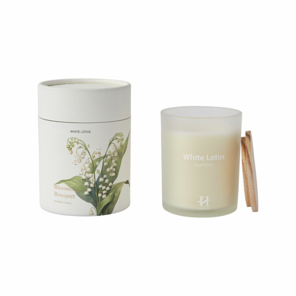 Duftlys med white Lotus fra Holmen l Monterosi duftlys