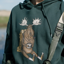 Hoodie fra Lakor I Snooze Moose - Green Gables