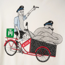 T-shirt fra Lakor | Cargo Mopet, Star white