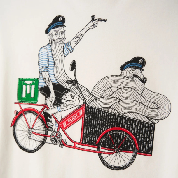 T-shirt fra Lakor | Cargo Mopet, Star white