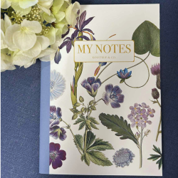 Notesh�fte I Bl� I Stor m�nster I Koustrup &amp; co