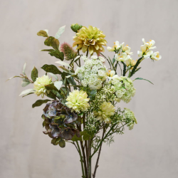 Kunstig Krysantemum blomst fra Speedtsberg l Creme farvet blomst l 61 cm 