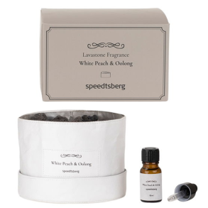 Lavasten st med Essentiel olie fra Speedtsberg l White Peach & Oolong