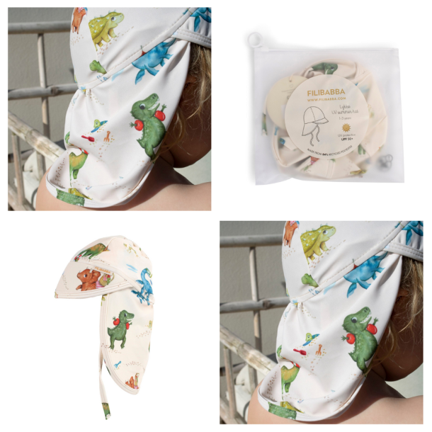 Solhat l Lykke l UV l 1-3 r l Baby &amp; brn l Dino beach l Filibabba l 