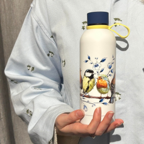 Drikkedunk l Hvid l Med fugle l 500ml l Kkken l Heinen Delfts Blauw l