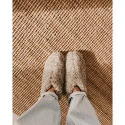 Hjemmesko i 100% merinould | Lav model I Lysegr�