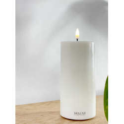 Deluxe Homeart | Bloklys | Cream | d. 7,5 x 15cm