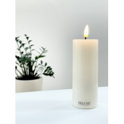 LED lys l Deluxe Homeart l Cream l D5 x H12,5