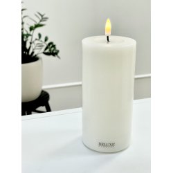 Deluxe Homeart | Bloklys | Cream | d. 7,5 x 15cm