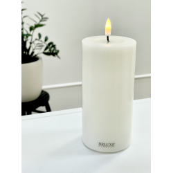 Deluxe Homeart | Bloklys | Cream | d. 7,5 x 15cm