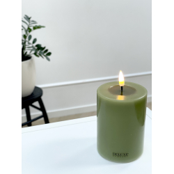 LED Lys l Deluxe Homeart l Oliven Grn l D7,5 x H10