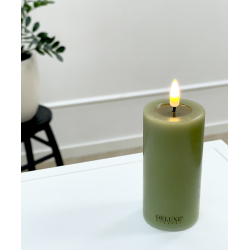Led Lys l Deluxe Homeart l Oliven Grn l D5 x H10