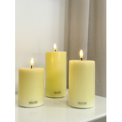 LED Lys l Deluxe Homeart l Gul | D7,5 x H15