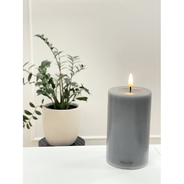 LED lys l Deluxe Homeart l Gr� l D7,5 x H12,5