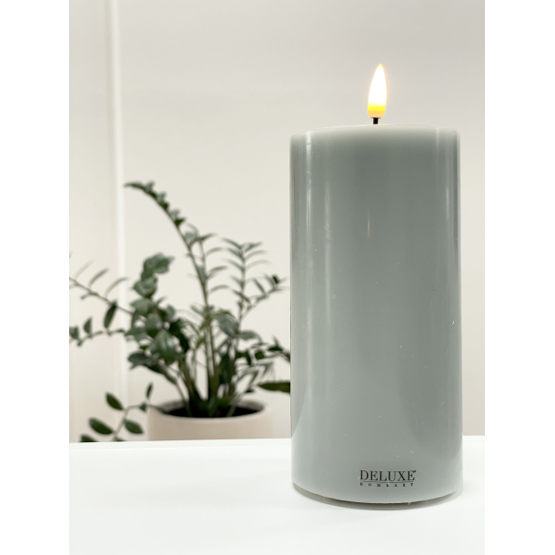 Salvie Green LED Bloklys D7,5 x 15  Deluxe Homeart