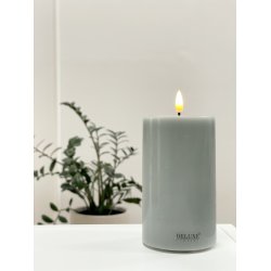 Salvie Green LED Bloklys �7,5cm x 12,5 � Deluxe Homeart