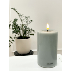 Salvie Green LED Bloklys 7,5cm x 12,5  Deluxe Homeart