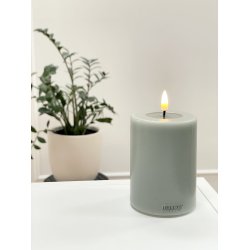 Salvie Green LED Bloklys D7,5 x 10 � Deluxe Homeart