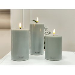 Salvie Green LED Bloklys D7,5 x 15 � Deluxe Homeart